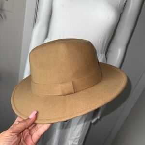 Cupshe Fedora Hat‎ Wide Brim Classic Band Timeless Style Women